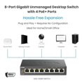 thumbnail image 3 of Conmutador PoE D-Link DGS-1008P de 8 puertos Ethernet Gigabit no gestionado, 3 of 7