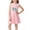 Pink, variant on IFNWSV Girls Sundress Sleeveless Round Neck Fashion Bow Print A Line Casual Summer Tank Dress Pink 6-7 Years