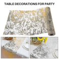 thumbnail image 4 of Camino de mesa KAIYANG de 2 piezas dorado con papel de aluminio para fiesta de cumpleaños y boda, 4 of 5