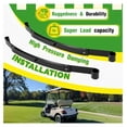 thumbnail image 3 of Heavy Duty Rear 2-Leaf Spring Kit Compatible with 2008-UP EZGO RXV Golf Carts W/Bushing and Sleeves Black Silvery Plastic Steel Powder Coated,# 603498 604494, 3 of 9