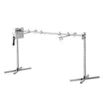 56" Large Capacity Electric Rotisserie Grill with Motor, Stainless Steel BBQ Smoker & Roaster for Whole Pig, Lamb, Chicken up to 132 lbs, Outdoor Party Cooking Kit