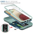 thumbnail image 5 of Dteck Samsung Galaxy A12 Case, Slide Camera Lens Protector Cover Magnetic Ring Holder Kickstand Rugged Shockproof Case for Samsung Galaxy A12,Green, 5 of 11