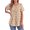 White Red Floral, variant on Fantaslook Blouses for Women Pleated Short Sleeve Tunic Tops Dressy Casual Summer Shirts