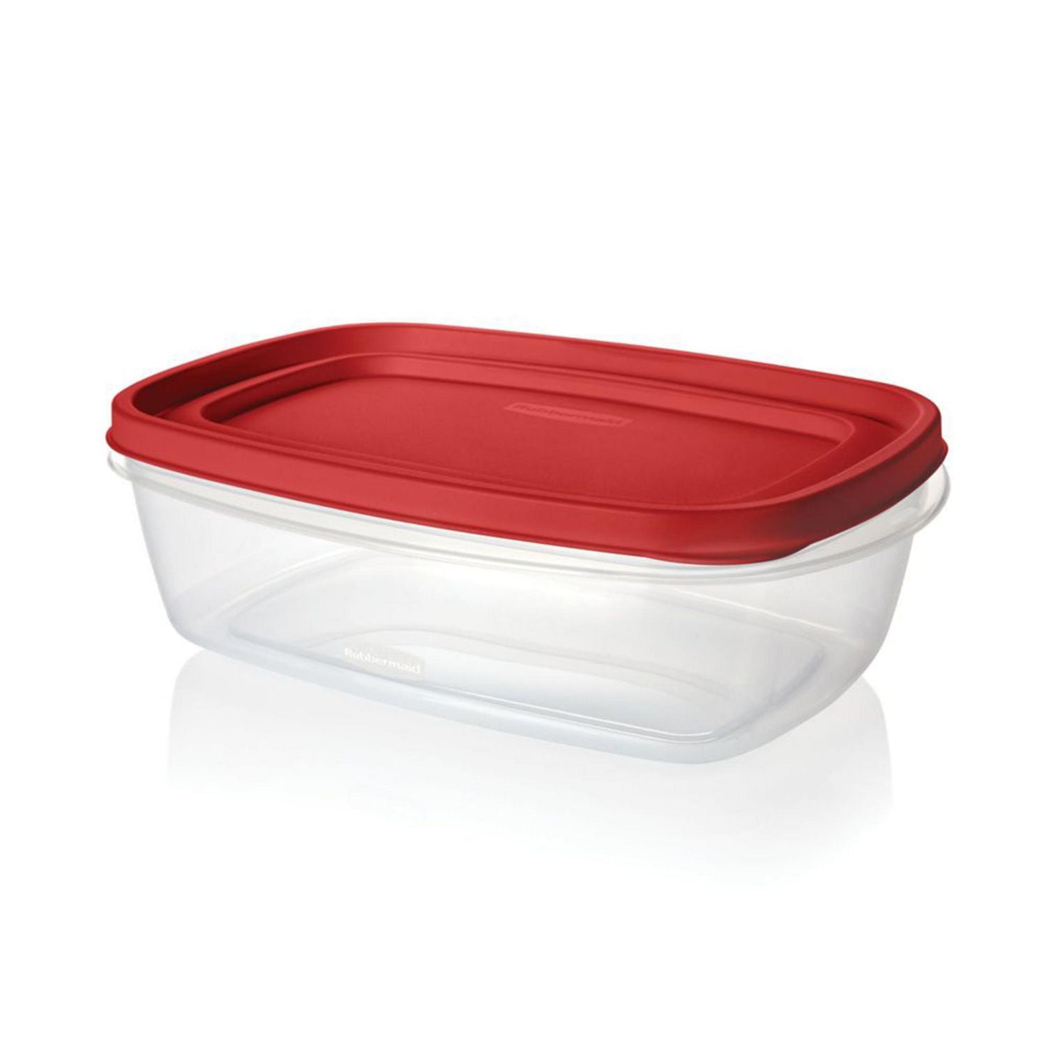 Rubbermaid Easy Find Lids Food Storage Container, Red Lid