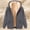 Dark Gray#4, variant on Drovellove Plus Size Women's Printed Fleece Hooded Sweatshirt Jacket with Full Zip, Casual Long Sleeve Winter Velour Pullover Coat for Cold Weather, Fashionable Warm Outerwear for Daily Outings