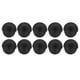 thumbnail image 5 of 10 tapones para los oídos con forma de cuerno flexible de silicona para amplificadores auditivos, color negro, 5 of 14