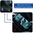 thumbnail image 5 of Whale Soft Comfortable Furry Printed Car Armrest Cover Mat 12.5x8.2 Inch, 5 of 6