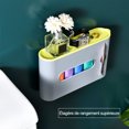 thumbnail image 5 of Dontodent Bolsa de almacenamiento de basura Caja de basura Dispensador de bolsas Autoadhesivo Montado en la pared Bolsa de plástico Soporte de bolsa Bolsa de comestibles para el hogar Cocina Baño, Blanco - Blanco Kuyhfg Sin marca, 5 of 5