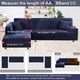 thumbnail image 5 of Funda de sofá NAISI en forma de L de 2 piezas con fundas de almohada para 3 plazas, 5 of 7