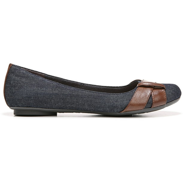 denim ballet flats