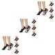 thumbnail image 3 of Guardurnaity 4 Pairs Women Socks Slippers Invisible Shopping Short Clothing Breathable Simple Accessory Sock Seamless Home Daily Thin Type1, 3 of 5