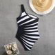 thumbnail image 5 of Conjunto de Bikini de Cintura Alta para Mujeres, Cuello de Bloque de Color U, Bikini sin Espalda Ajustable de Moda, 5 of 6