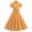 Yellow, variant on Women Peter Pan Collar Short Sleeve Dress 1950s Retro Style Rockabilly Dress Polka Dot Vintage Swing Dress Green