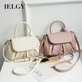 thumbnail image 2 of IELGY women's cloud hand-held pleated bag, gentle texture solid color fashionable shoulder messenger bag, spring and summer, 2 of 2