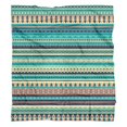 thumbnail image 5 of Soft Flannel Throw with Boho Stripes -50x60in Blanket Warm Bed Blanket for Couch Sofa - Lightweight, Vintage Abstract Design, 5 of 5