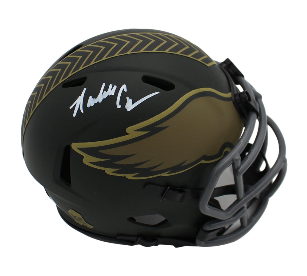 Randall Cunningham Autographed/Signed Philadelphia Speed STS 4 Football Mini Helmet