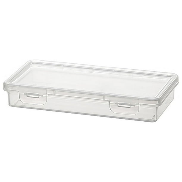 Estuche transparente de gran capacidad Txmfgh, estuche para lápices infantil, estuche de plástico apilable, caja de útiles escolares.