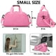 thumbnail image 3 of Bolsa de gimnasio Ineeatu pequeña de 14 pulgadas para mujeres y hombres, color rosa, 3 of 7