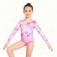 thumbnail image 4 of WOYY Girls Long Sleeve Performance Leotard Matching Shorts Hair Scrunchie Outfits for Dance Gymnastics Stage Fashion Kids Clothes, Sizes 8-9, 4 of 8