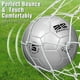 thumbnail image 4 of Juego de pelotas de fútbol Sappy, tamaño 4, color plateado, con bomba y bolsa, 4 of 6