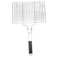 thumbnail image 4 of unbranded  BBQ Net Barbecue Cooking Grill Grate Stainless Folding Silver, 4 of 8