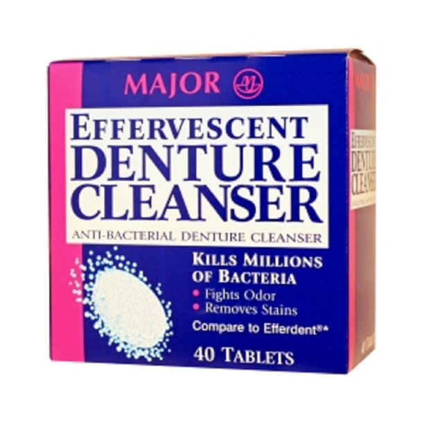 Major Pharmaceuticals 479931 Efferdent Effervescent Denture Antacid