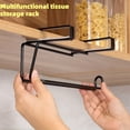 thumbnail image 6 of Over the Cabinet Kitchen Paper Towel Rack, Stainless Steel Paper Hanger Mounts on Cabinet Door, Space Saving Paper Organizer for Kitchen and Pantry, No Drill Installation, 6 of 6