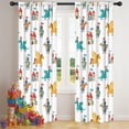 thumbnail image 5 of Blackout Kids Curtains,White Cartoon KnightsCastles Pattern Childrens Insulated Curtains Set Of 2,Bedroom Essentials,Toddler Room Decor 42"x84", 5 of 5