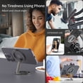 thumbnail image 2 of Magnetic Phone Stand, Compatible with MagSafe Phone Stand Holder for Desk, Multi-functional Foldable, Double-sided Magnetic Cell phone Stand, for iPhone 16 15 14 13 12 Pro Max, 2 of 6
