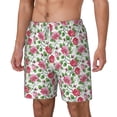 thumbnail image 2 of Uemuo Flower Pattern Mens Swim Trunks Quick Dry Board Shorts with Mesh Lining, Stretch Beach Shorts Quick Dry No-Chafing Board Shorts-Medium, 2 of 9