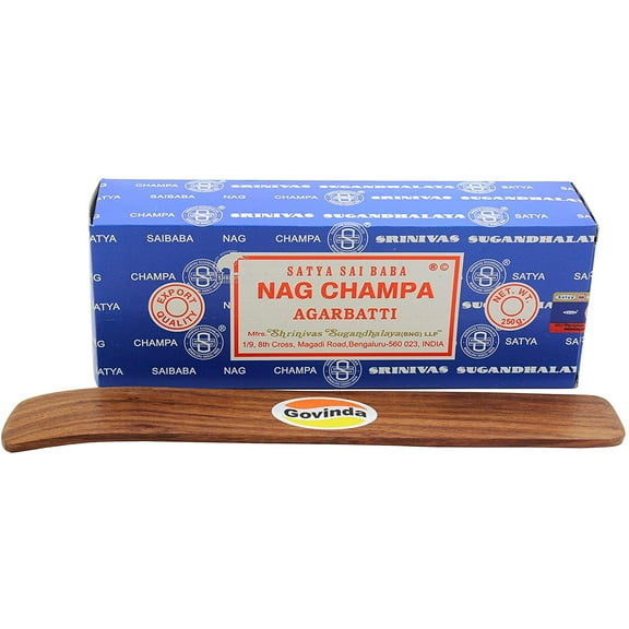 Govinda - Bangalore (BNG) Nag Champa Argarbatti 250 Grams with Incense Holder
