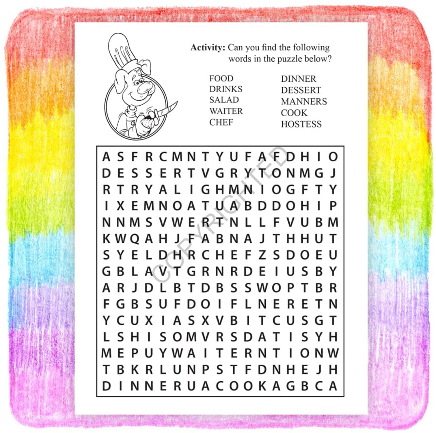 25 Pack - Eating Out is Fun Kid's Coloring & Activity Book in Bulks