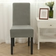 thumbnail image 3 of Skksst Soft Velvet Dining Chair Slipcover Home Banquet Waterproof Spandex Seat Protector Cover, Set of 6, 3 of 7