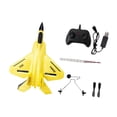 thumbnail image 2 of Avión RC, avión de control remoto recargable, regalo de cumpleaños, planeador de para niños, niñas, principiantes, niños Amarillo, 2 of 9