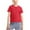 Red, variant on Jgppe Kid Girls Athletic T-Shirt Open Tie Back Pullover Short Sleeve Basic Dance Workout Shirts 4-12 Years
