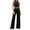 Black, variant on qolati Women's 2 Piece Outfits Comfy Lounge Sets Tracksuit Sleeveless Crop Tank Tops Wide Leg Casual Pants Sweatsuits Matching Sets 2024 Fall Outfits