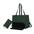 thumbnail image 3 of Bolsa de bolsas para mujeres bolsas portátiles portátiles para la oficina de viajes de collage de picnic Trabajo Verde, 3 of 8