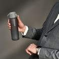 thumbnail image 6 of ION8 Leak Proof Flip-Top Slim Water Bottle, BPA Free, Dishwasher-Safe, grey, 500ml (18oz), 6 of 10