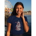 thumbnail image 2 of Water. Salt End Wind Shaped T-Shirt Women -Image by Shutterstock, Female x-Large, 2 of 4