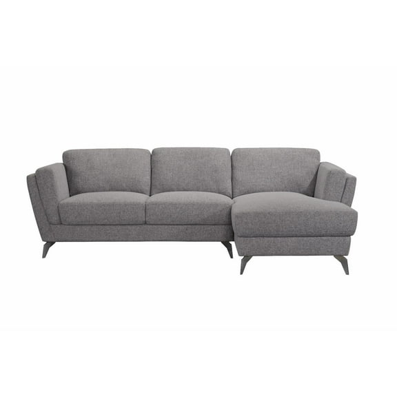 ACME Beckett Sectional Sofa, Gray Fabric