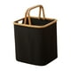thumbnail image 4 of Cesta de almacenamiento plegable con asas para ropa sucia de moda para el hogar Negro, 4 of 9