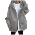 thumbnail image 1 of WEAIXIMIUNG Sweatshirt Womens Trendy Womens Solid Long Sleeve Irregular Sweatshirt Loose Print Pullover Tops Blouse, 1 of 2