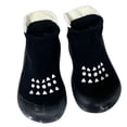 thumbnail image 3 of CUZIBR Baby Toddler Girl Shoes Cartoon Print First Walking Booties Rubber Sole Non Slipper Soft Floor Shoes Breathable Lightweight Knitted Summer Footwear Cute Slippers Socks,Black,18-24 Months, 3 of 5
