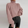 thumbnail image 2 of Ketyyh-chn99 Women's Turtleneck Sweater 2023 Oversized Pullover Sweaters Tops RD2,2XL, 2 of 4