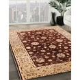 thumbnail image 2 of Ahgly Company Indoor Square Mid-Century Modern Red Oriental Area Rugs, 8' Square, 2 of 6