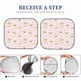 thumbnail image 6 of Xecao Queen For Rabbit for Foldable Car Sun Shades (2-Pack) offer sun protection with an easy-fold design for convenient windshield shading., 6 of 7