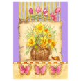 thumbnail image 1 of Toland Home Garden Daffodil Basket 28 x 40 Inch Decorative Spring Summer Flower Butterfly House Flag, 1 of 1