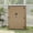 Brown, variant on Uforic 59 Cu. Ft. Vertical Outdoor Storage Shed, Weatherproof Resin Cabinet with Double-Wall Panels & Floor, Lockable, Light Gray (Shelves Not Included)