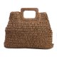 thumbnail image 4 of Bolsa Retro Big Totes Bolsos de hombro tejidos para mujer Bolsos con asa superior (marrón oscuro) JShteea Para Estrenar, 4 of 9