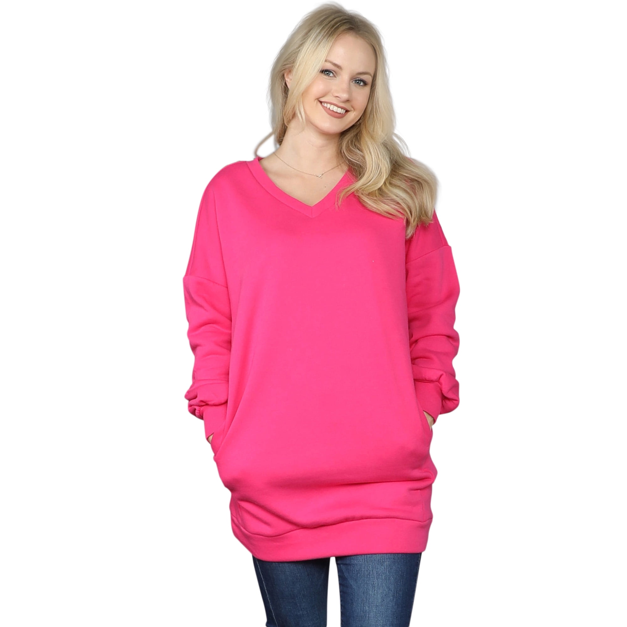 Zenana Outfitters Plus Size Oversized V 